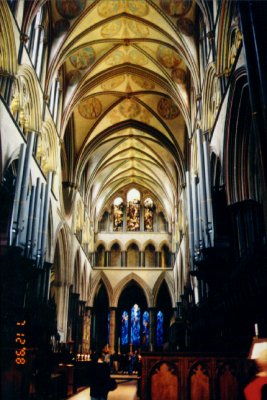 Inside the Cathedral at Salsbury