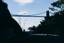 The suspension bridge over Avon Gorge