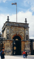 The gate to Blenheim Palace